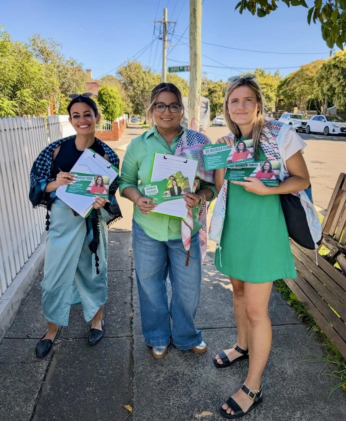 Campaigning with Senator Mehreen Faruqi