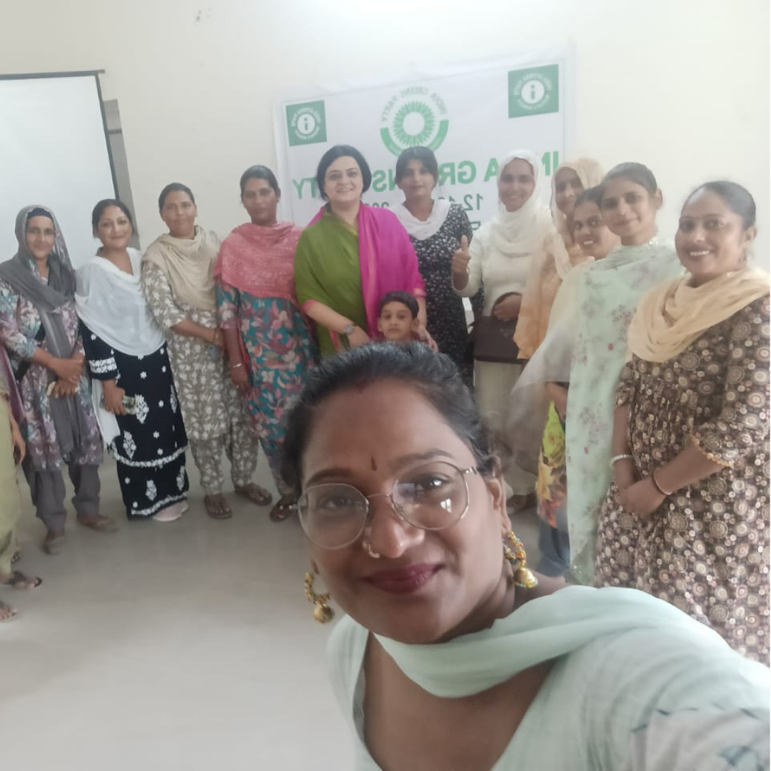 Image of women taking part in India Greens Gender Equity training in Punjab