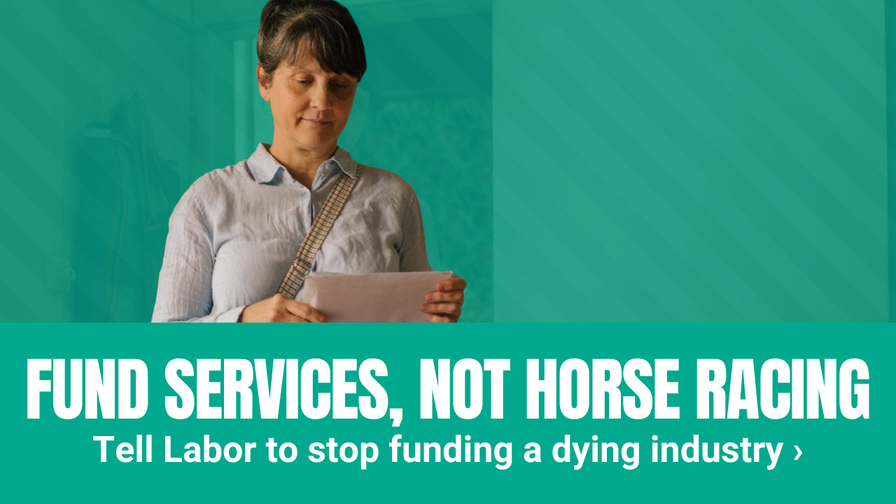 'Fund Services, Not Horse Racing'