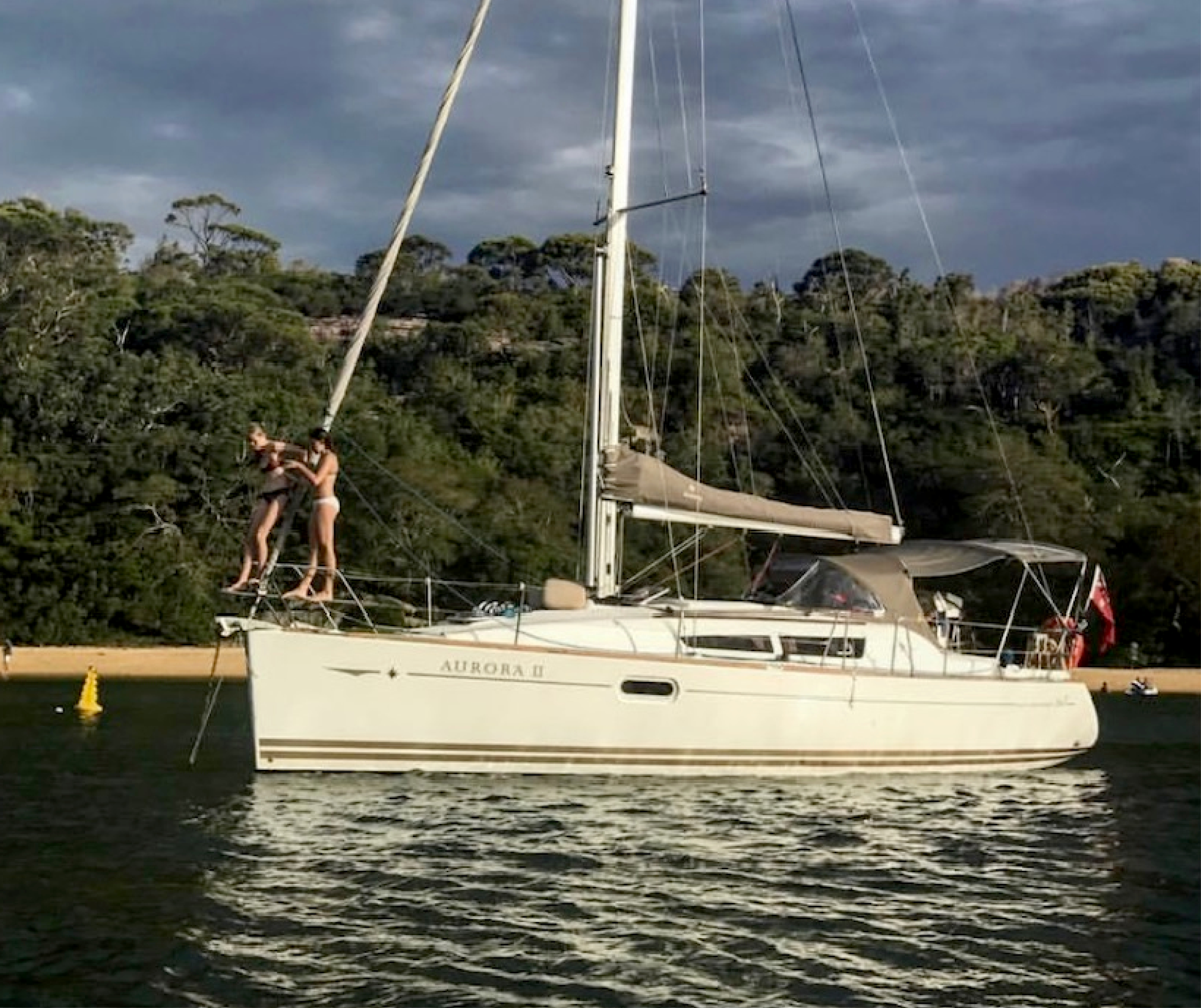 Yacht on Sydney Harbour