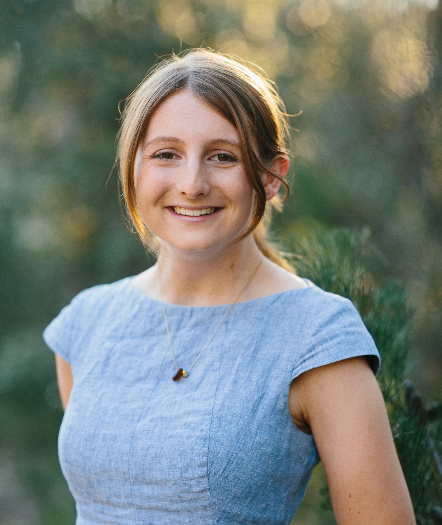 Greens candidate for Terrigal Rose Noble in front of a natural backdrop