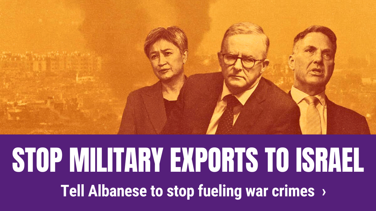 Stop military exports to Israel