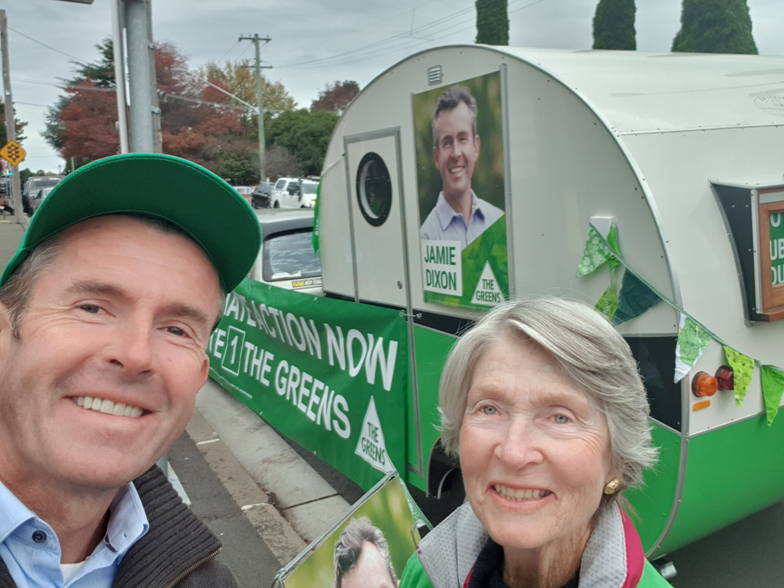Greens caravan Jamie Dixon