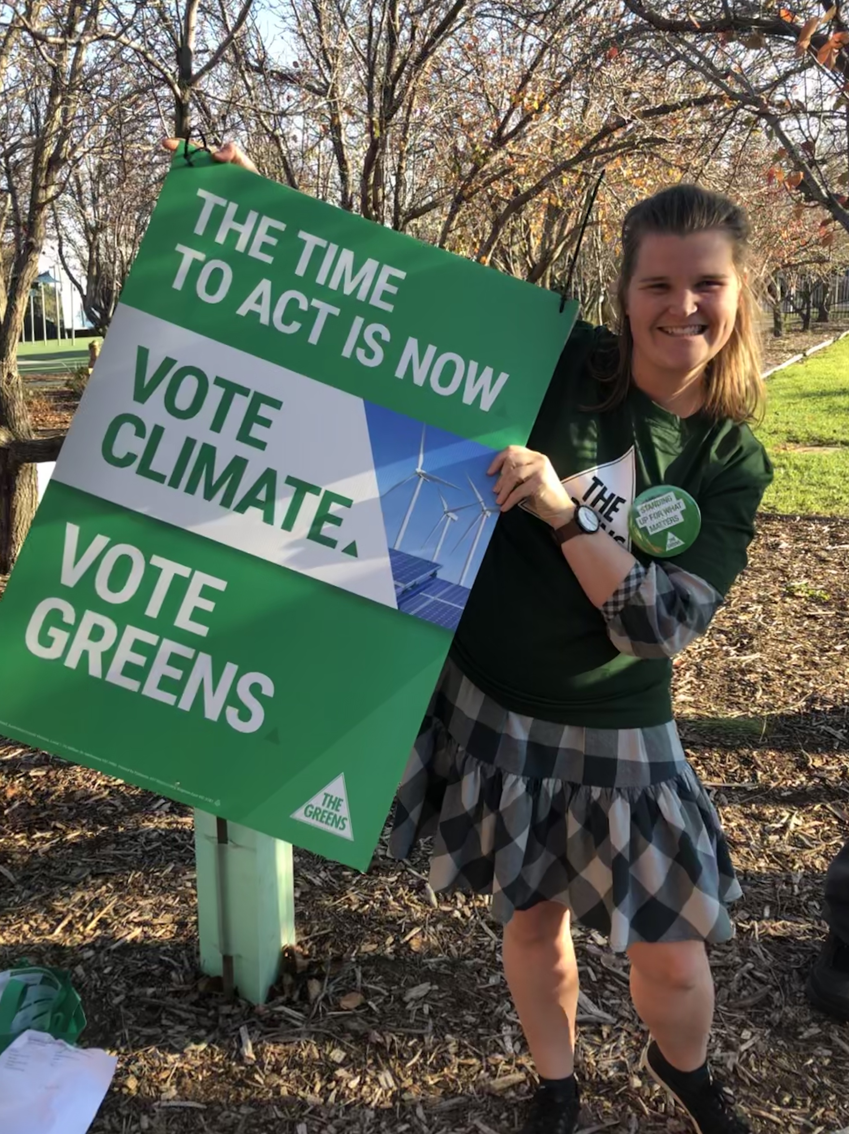 Happy climate campaigner