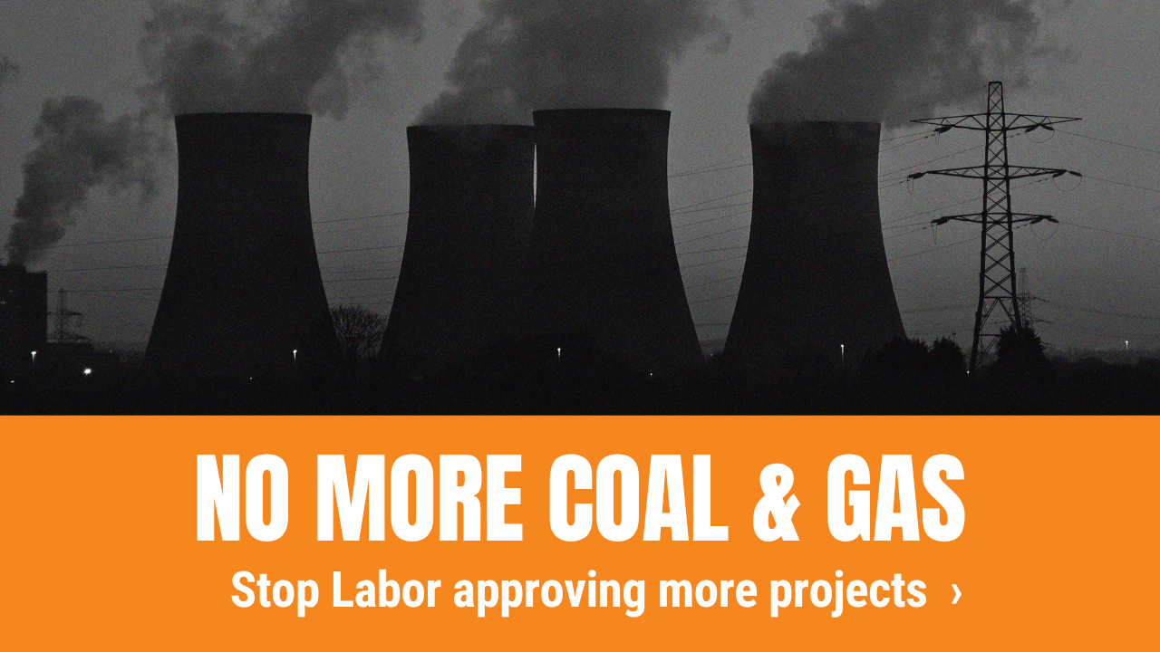 No more coal and gas, stop Labor approving more projects