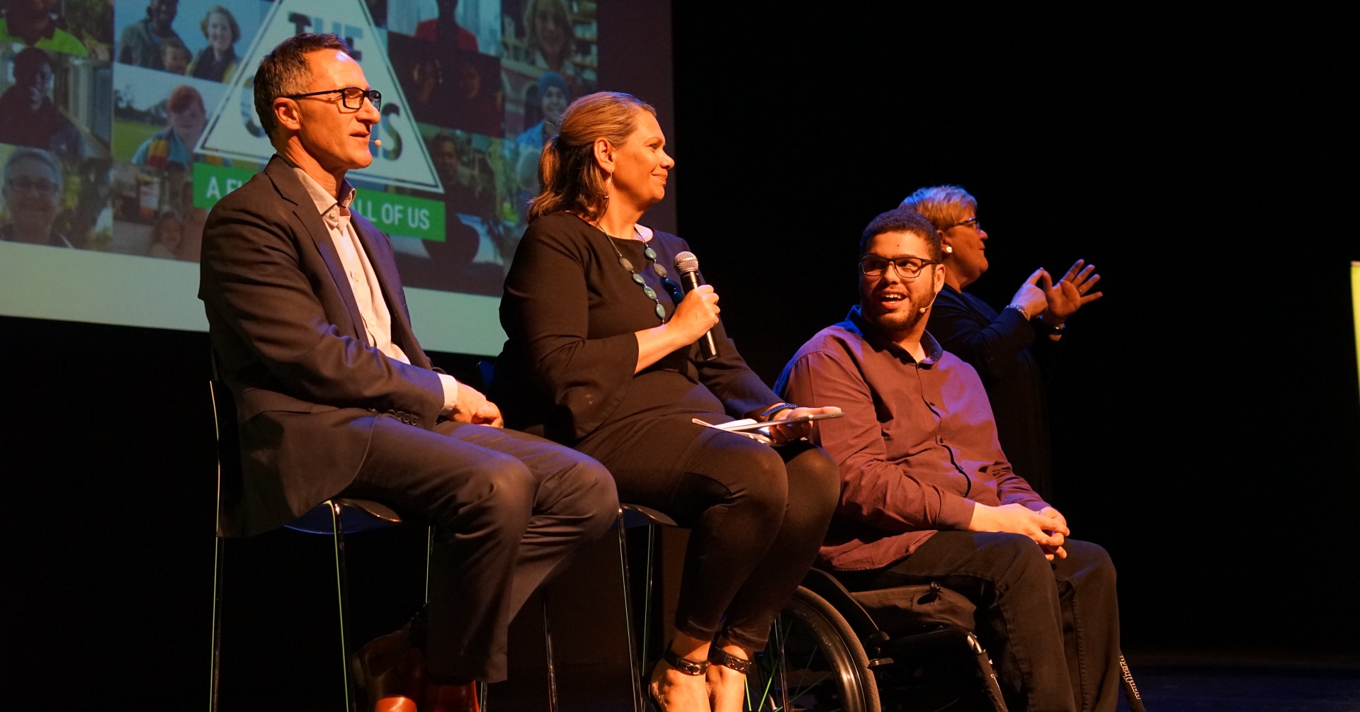 Jordan Rhen RDN and Jordon – on stage | Greens WA