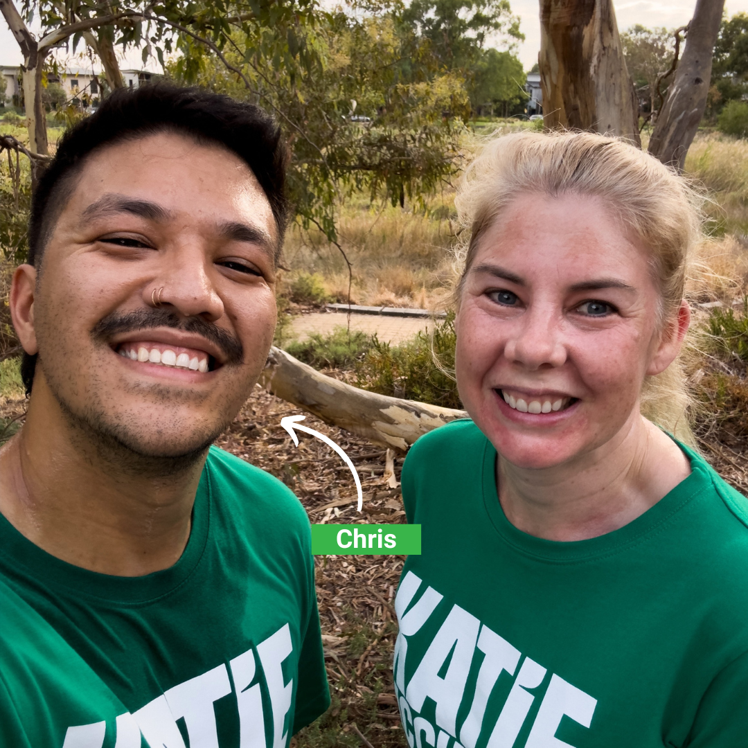 Volunteer Chris and Katie McCusker, Federal Candidate for Sturt smiling