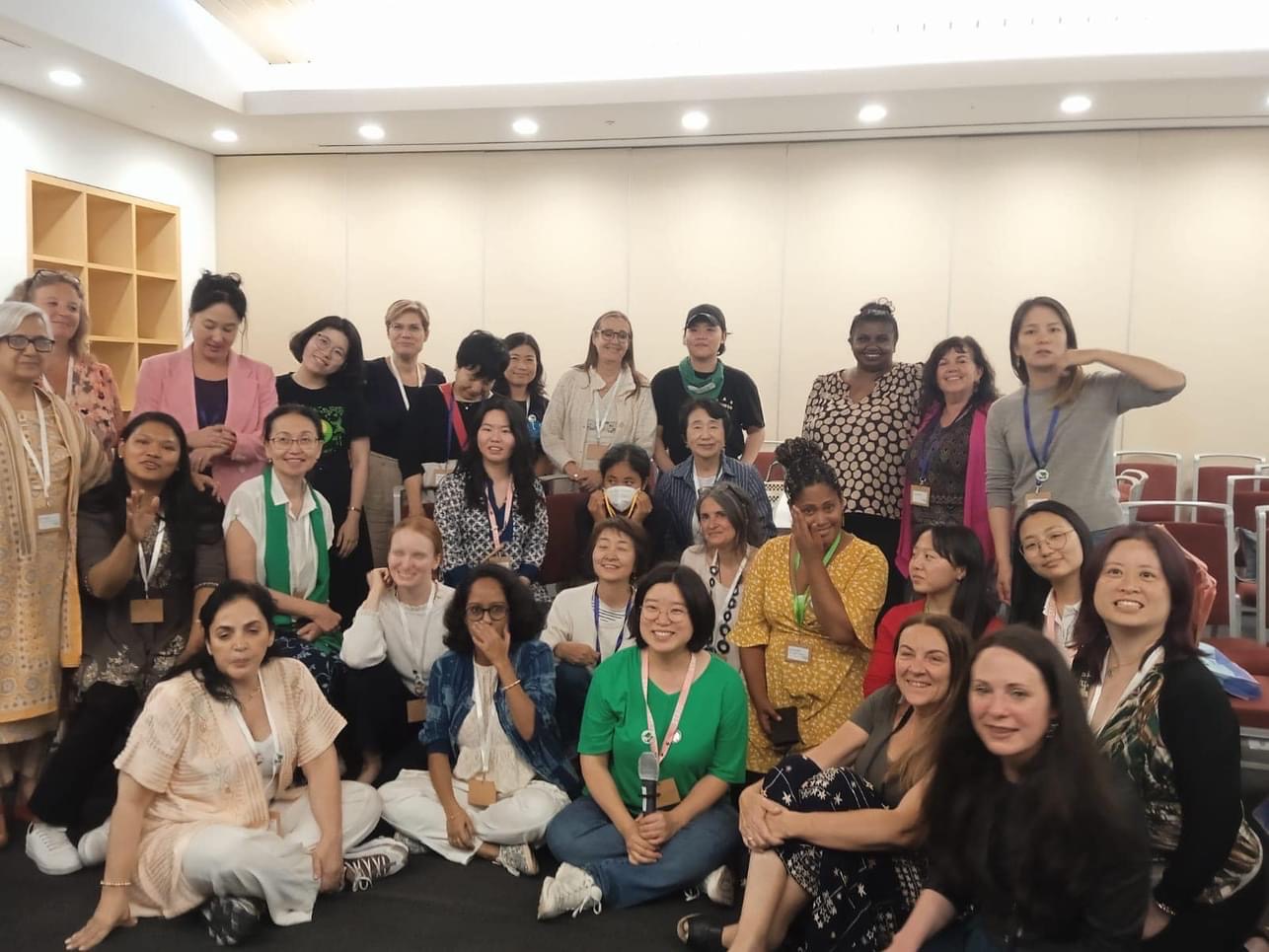 Image of attendees at the Global Greens conferfence in Korea