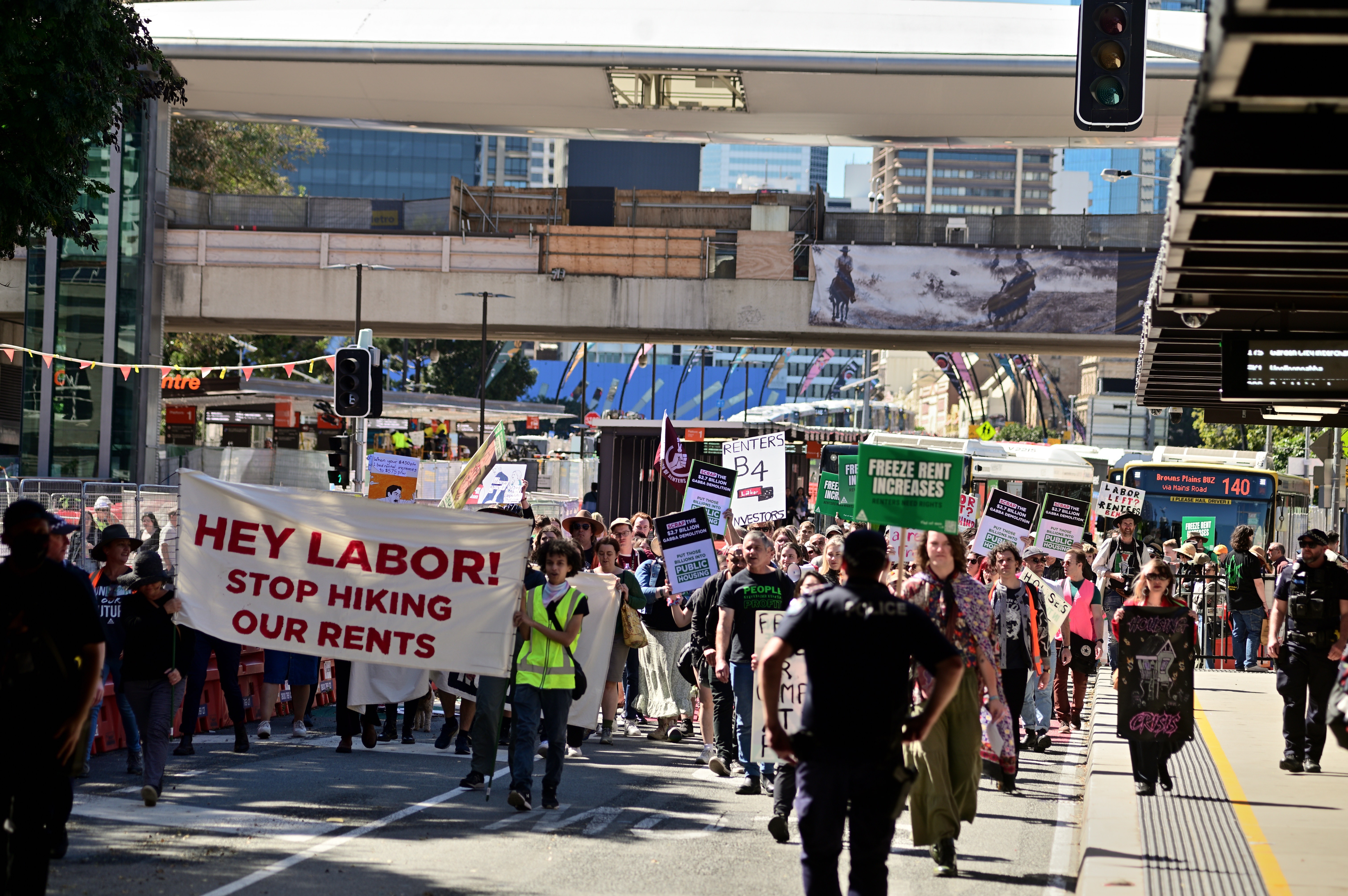 Renters Protest in Brisbane