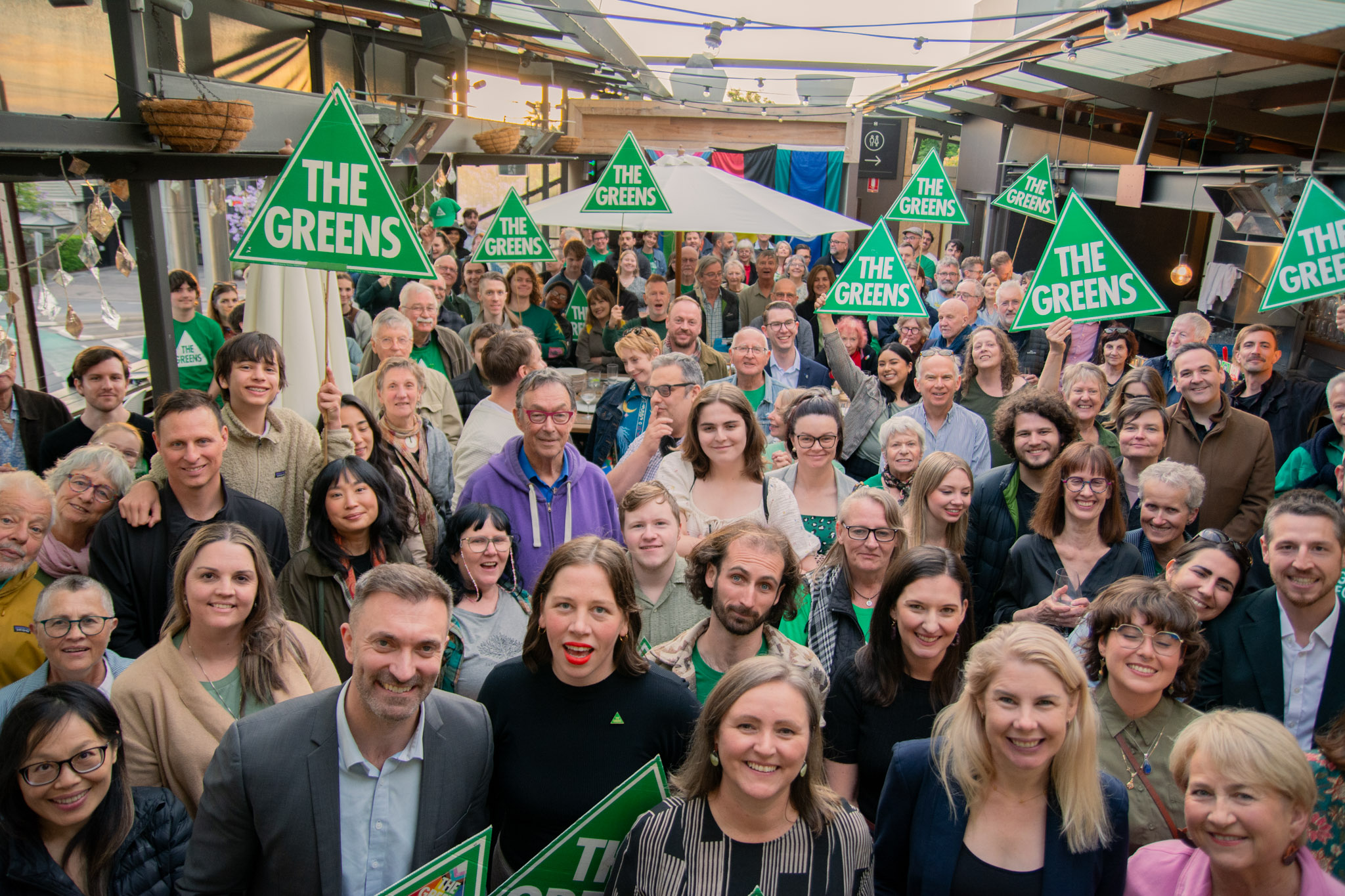Candidates, members, and supporters gather to celebrate the growing momentum at our Campaign Kickoff.